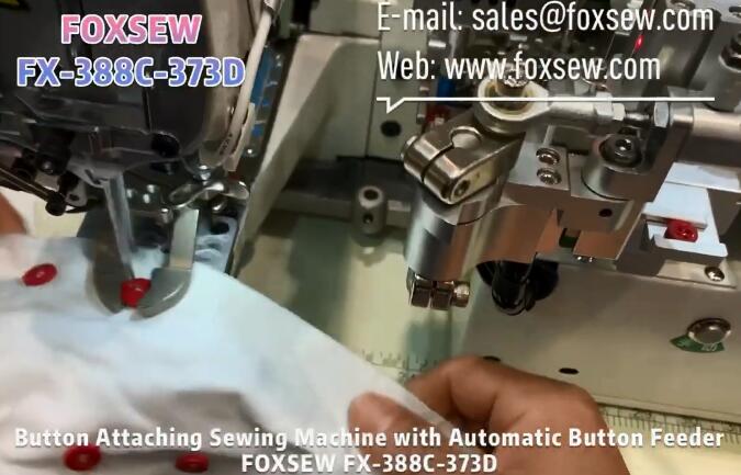 Button Sewing Machine with Automatic Button Feeder